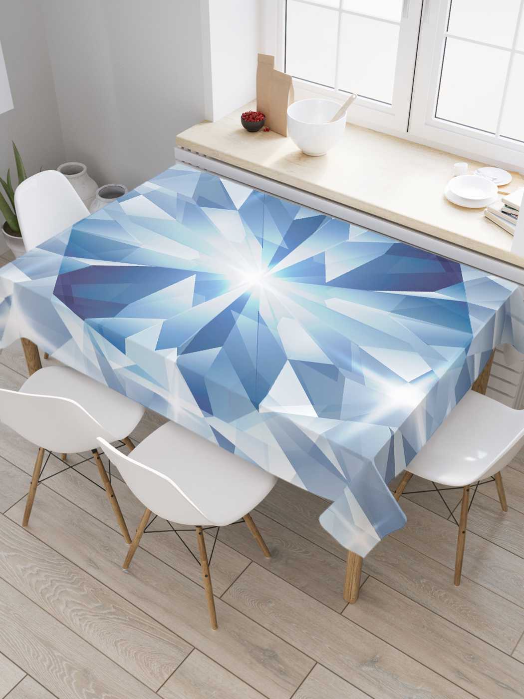 

Скатерть прямоугольная JoyArty "Бриллиантовое сияние" из сатена, 120x145 см, Фиолетовый, Бриллиантовое сияние