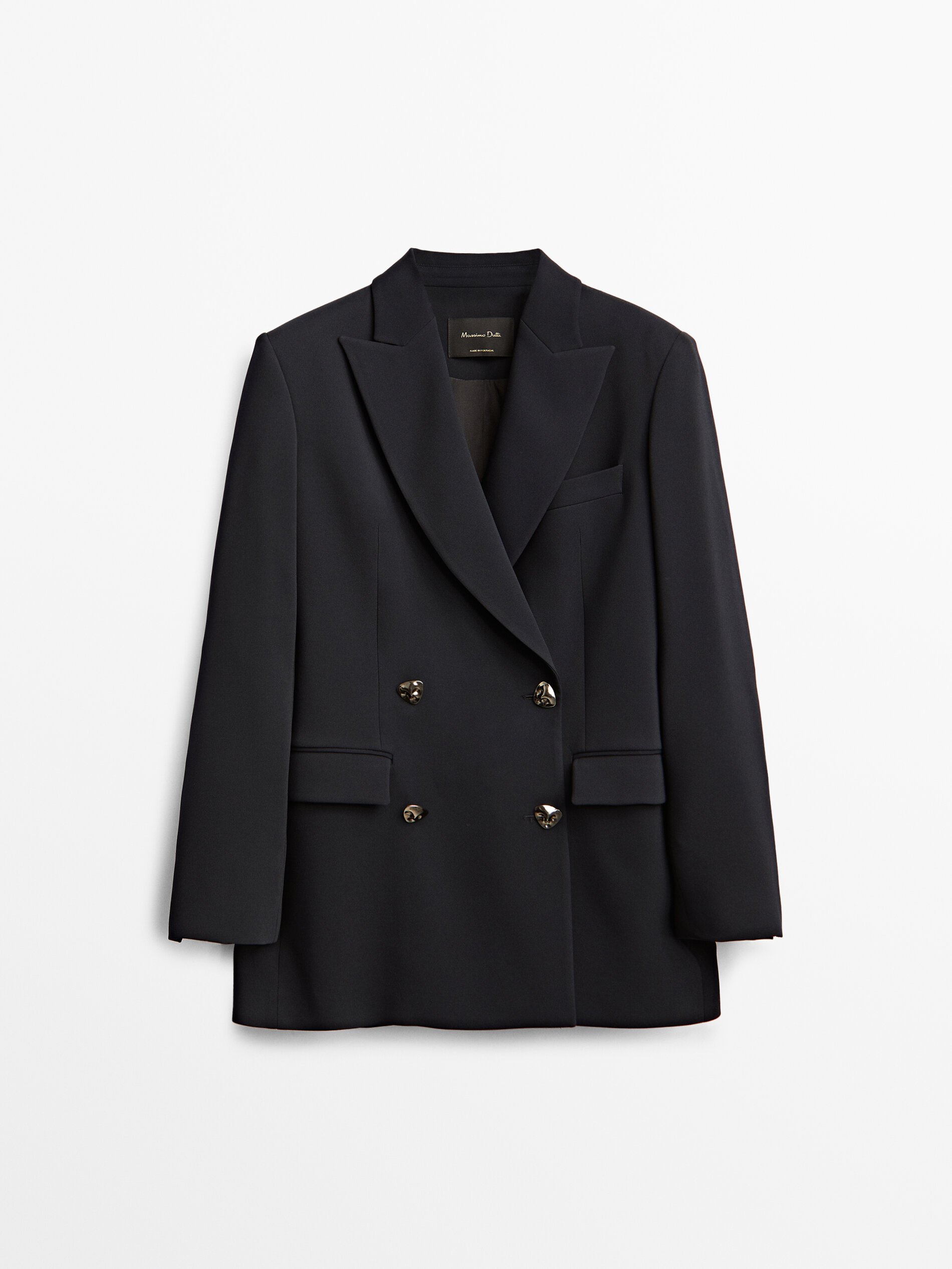 

Блейзер женский Massimo Dutti 06087579401 синий 42, 06087579401
