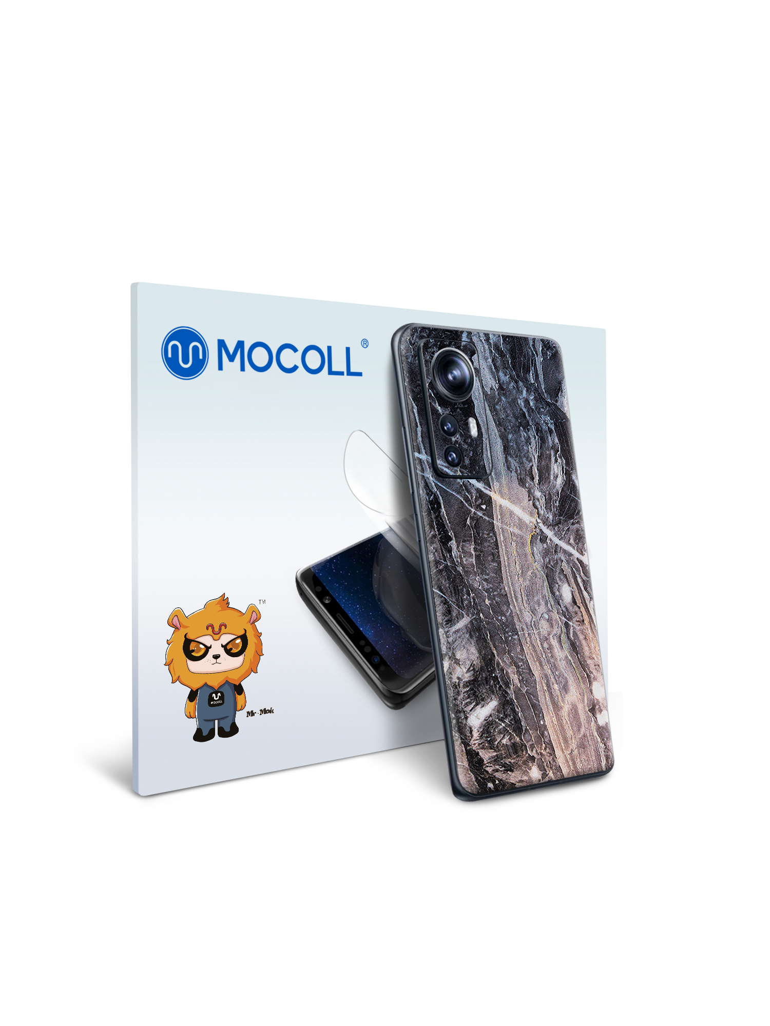

Гидрогелевая защитная пленка MOCOLL для задней панели Xiaomi 12 PRO Камень Серый