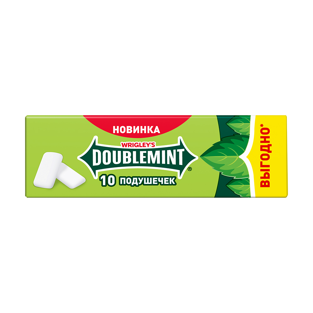 Жевательная резинка Wrigley's Doublemint без сахара 13,6 г