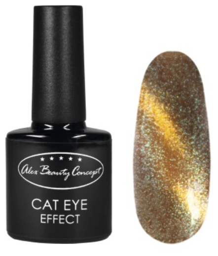 фото Гель-лак alex beauty concept cat eye effect gellack, 7.5 мл, цвет коричнево-золотой