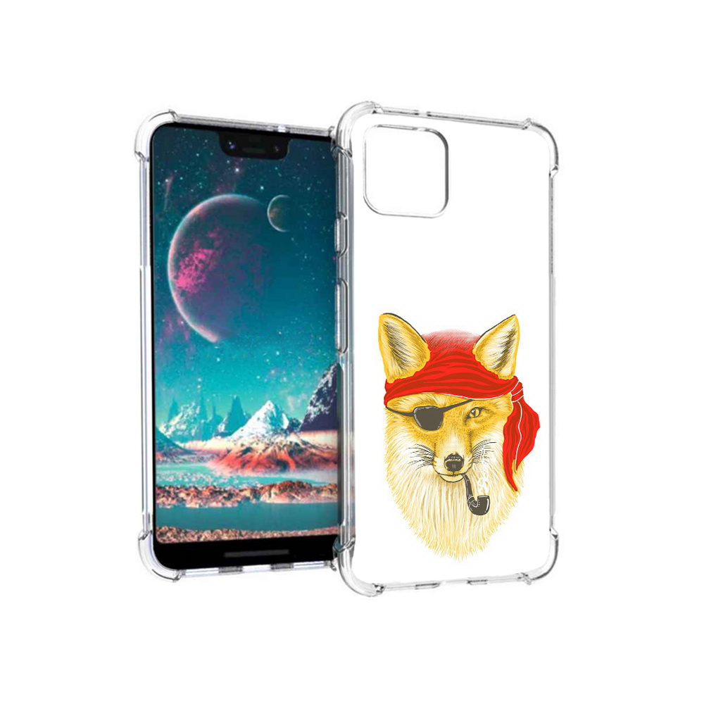 

Чехол MyPads Tocco для Google Pixel 4 лиса-пират, Прозрачный, Tocco