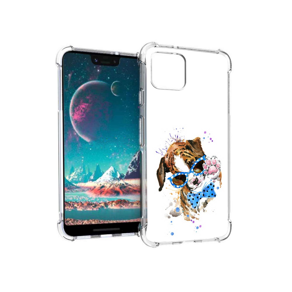 

Чехол MyPads Tocco для Google Pixel 4 лапочка, Прозрачный, Tocco