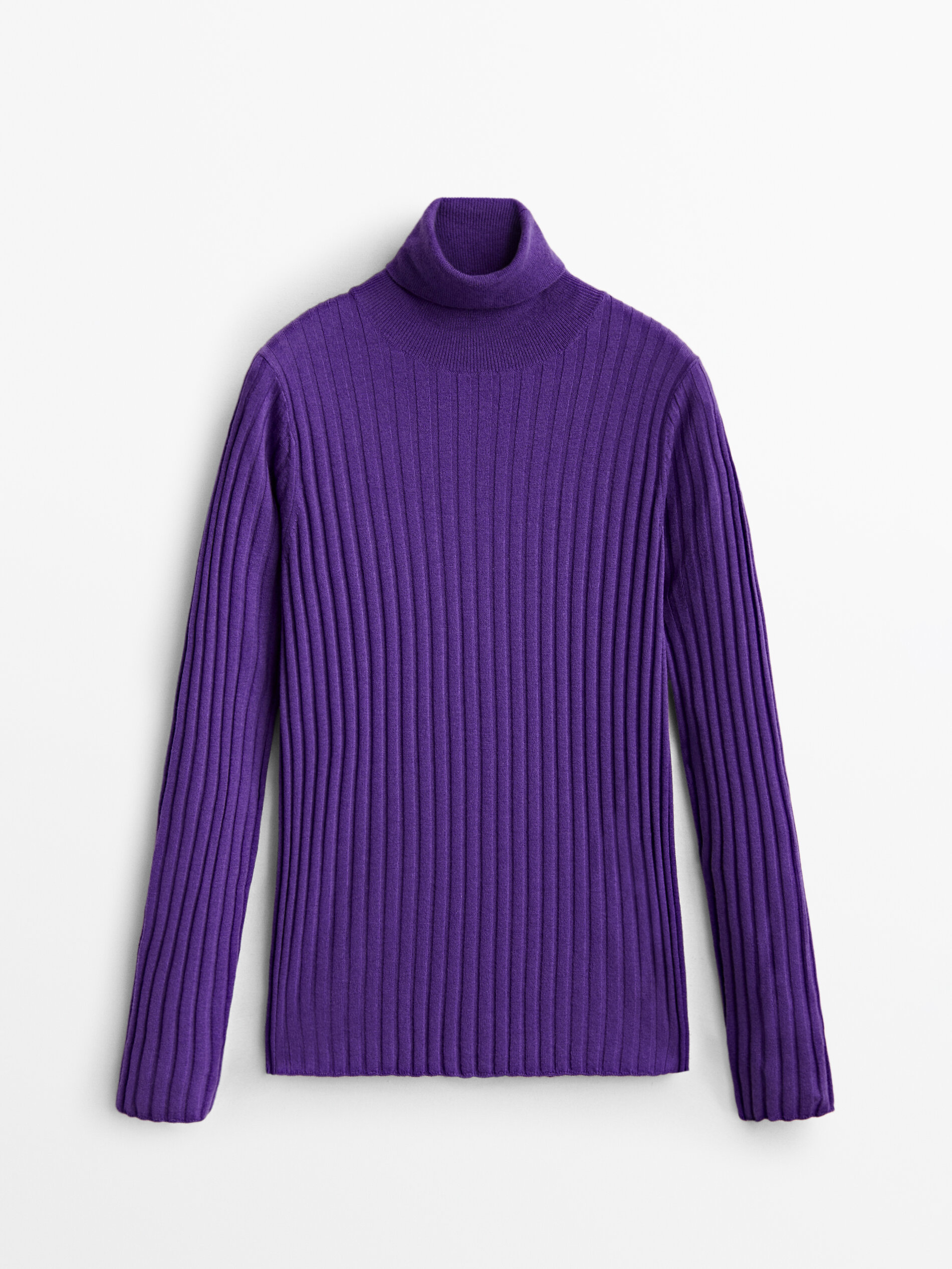 

Водолазка женская Massimo Dutti 05614614611 фиолетовая L, 05614614611