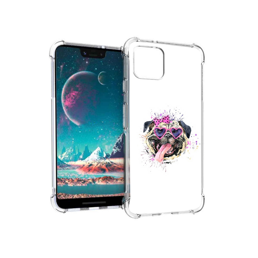 

Чехол MyPads Tocco для Google Pixel 4 Веселая собака, Прозрачный, Tocco