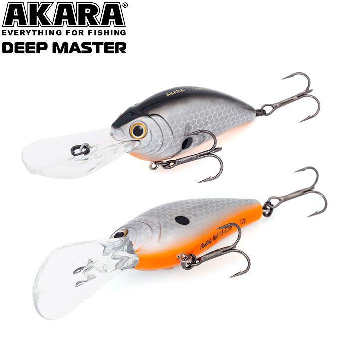 

Воблер Akara Deep Master 60F 12 гр 3/7 oz 3,5 in A9, Deep Master