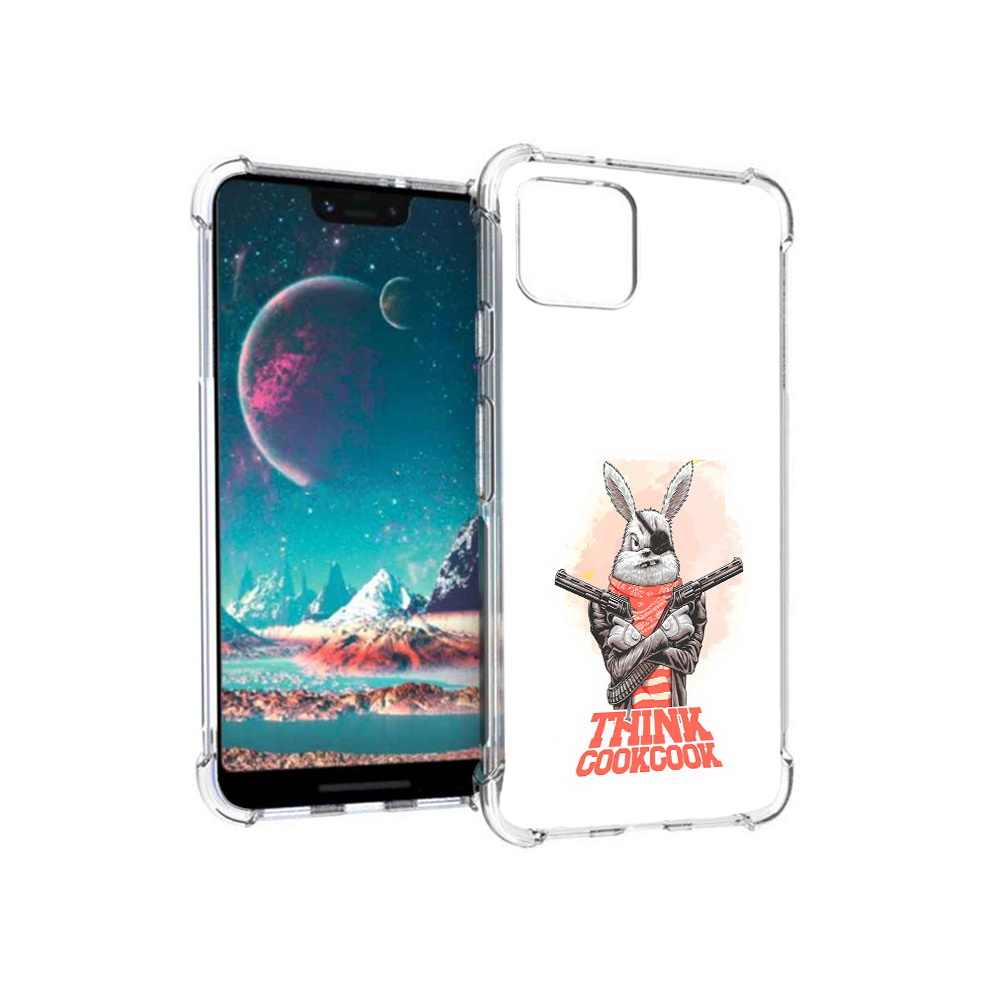 

Чехол MyPads Tocco для Google Pixel 4 кролик пират, Прозрачный, Tocco