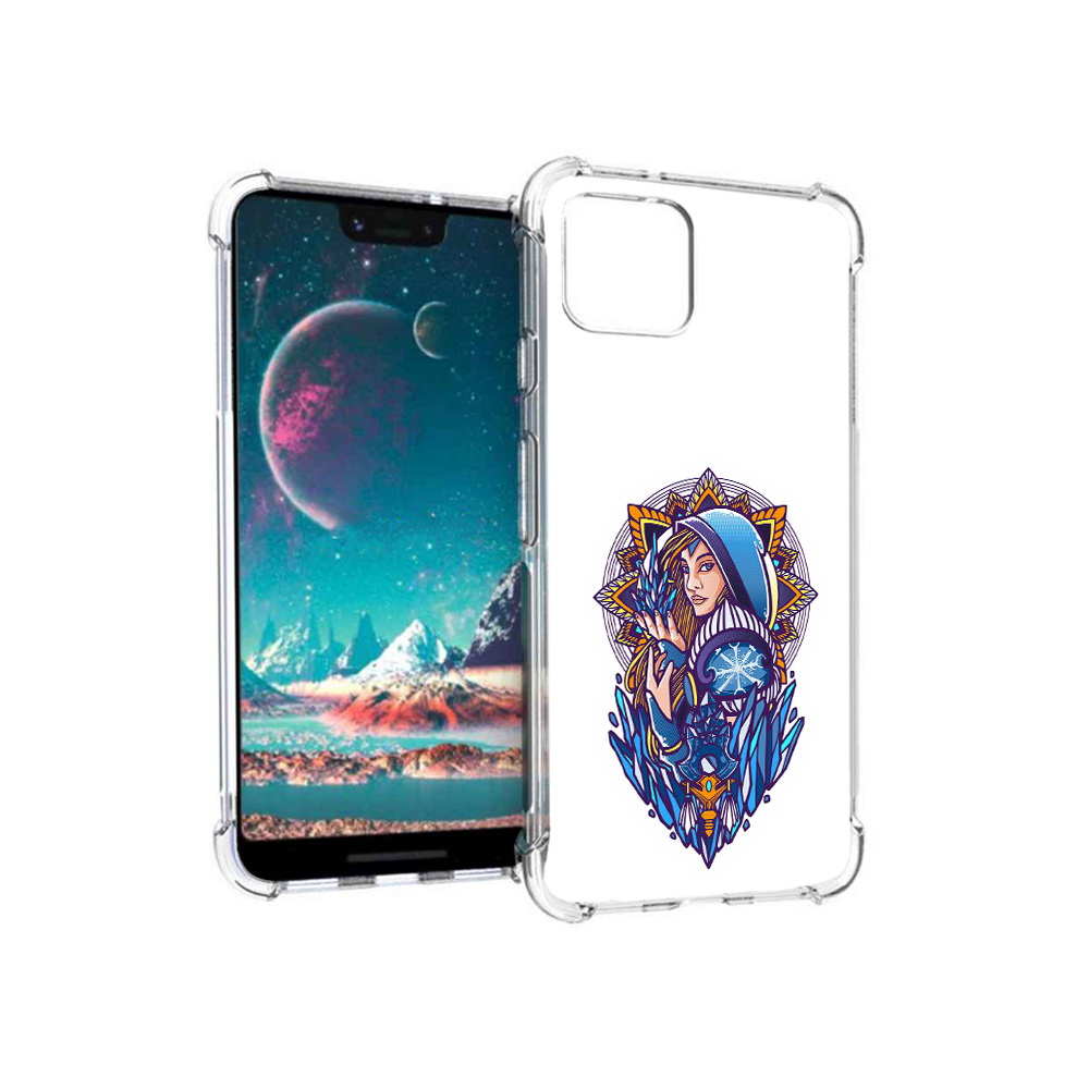 

Чехол MyPads Tocco для Google Pixel 4 кристал мейден дота 2, Прозрачный, Tocco