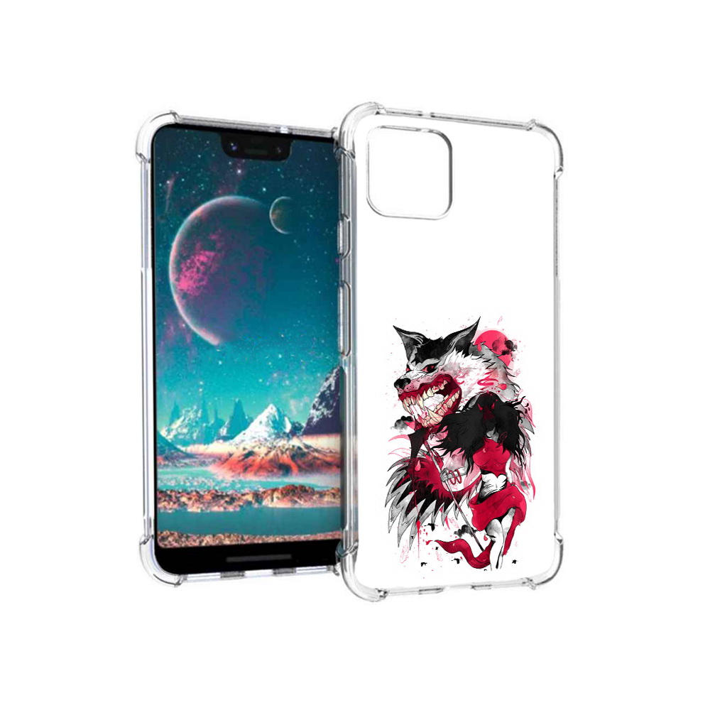 

Чехол MyPads Tocco для Google Pixel 4 красная шапочка, Прозрачный, Tocco