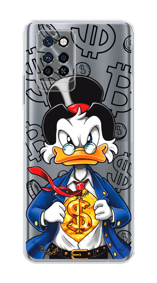 

Чехол на Infinix Note 10 Pro "Scrooge Goldman", Черный;белый;синий, 3100150-1