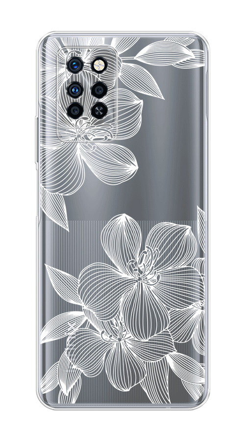 

Чехол на Infinix Note 10 Pro "Крокус", Белый;прозрачный, 3100150-1
