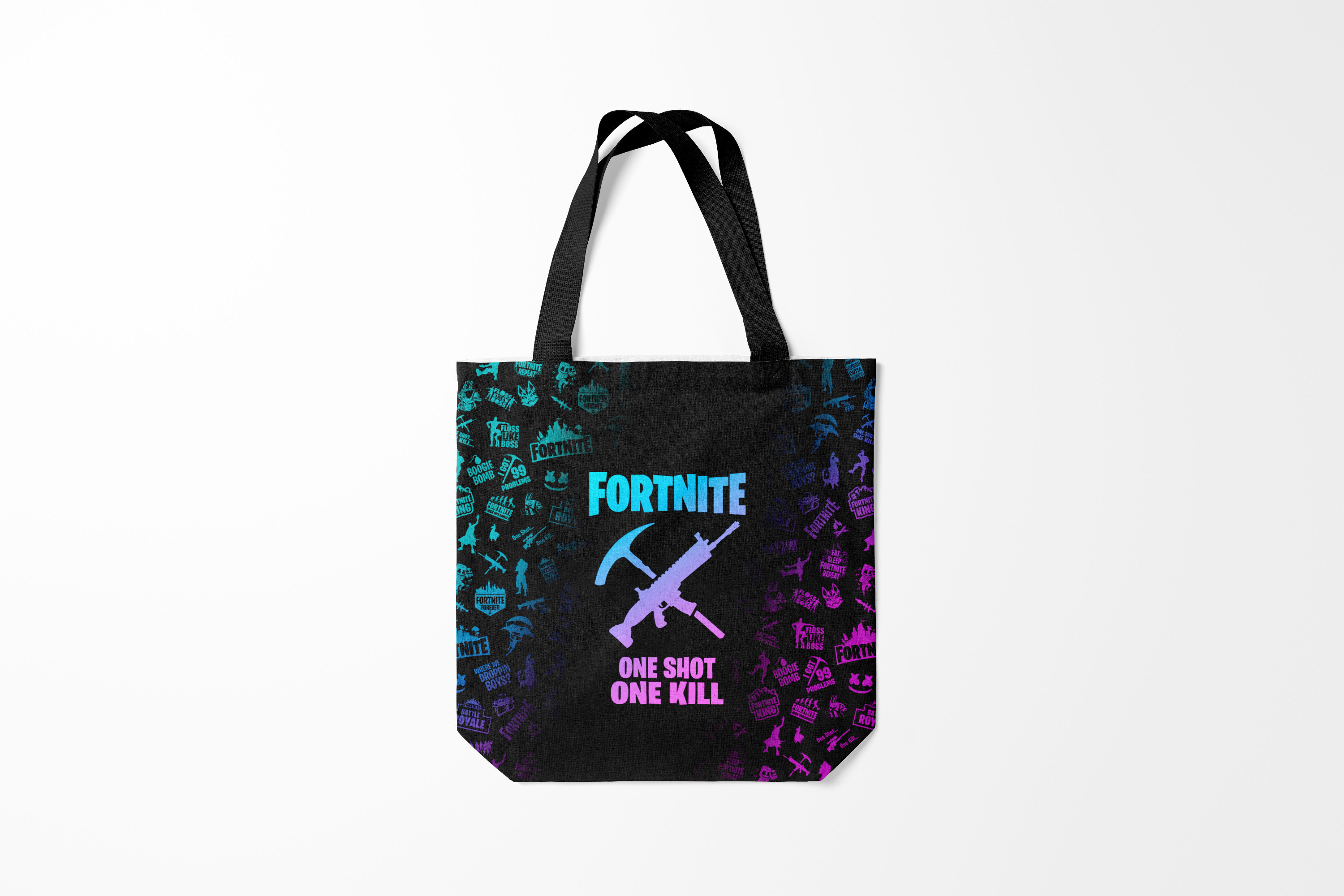 

Сумка шoппер унисекс Burnettie Fortnite, черный, Fortnite