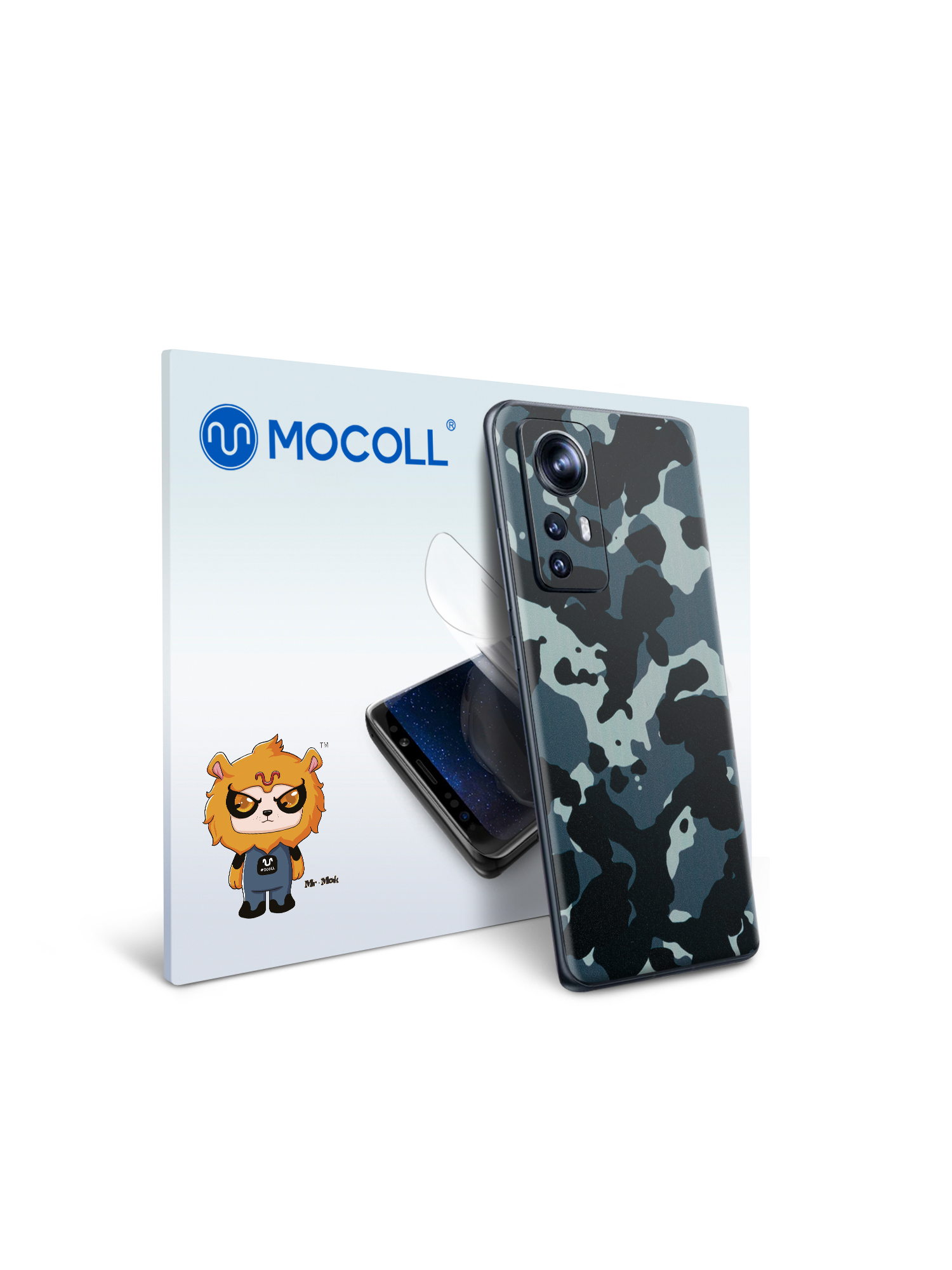

Гидрогелевая защитная пленка MOCOLL для задней панели Xiaomi 12 PRO Хаки Черный
