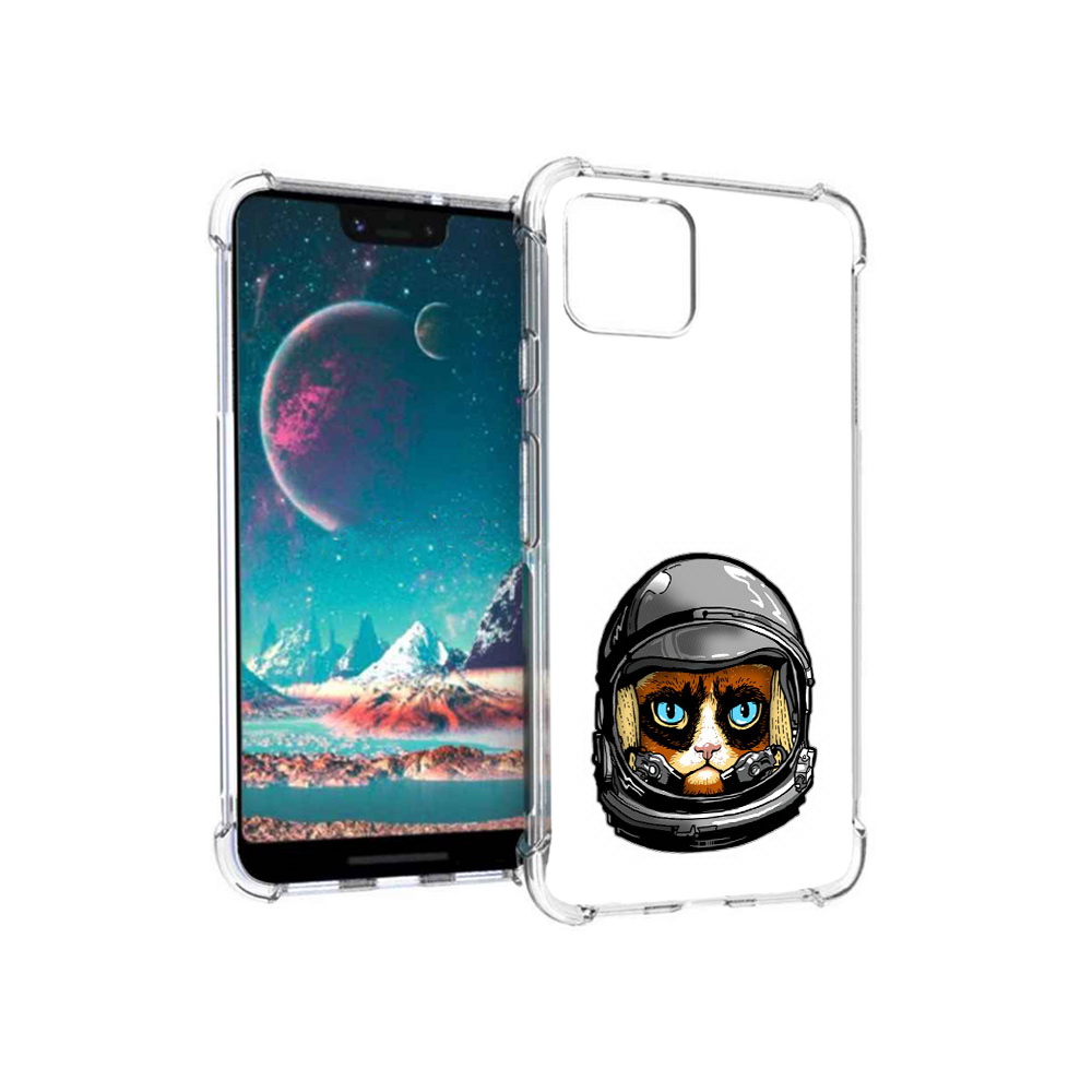 

Чехол MyPads Tocco для Google Pixel 4 кот космонавт, Прозрачный, Tocco