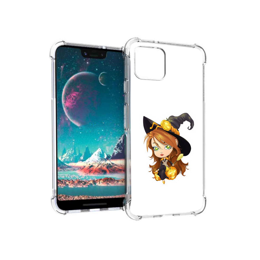 

Чехол MyPads Tocco для Google Pixel 4 Ведьмочка, Прозрачный, Tocco