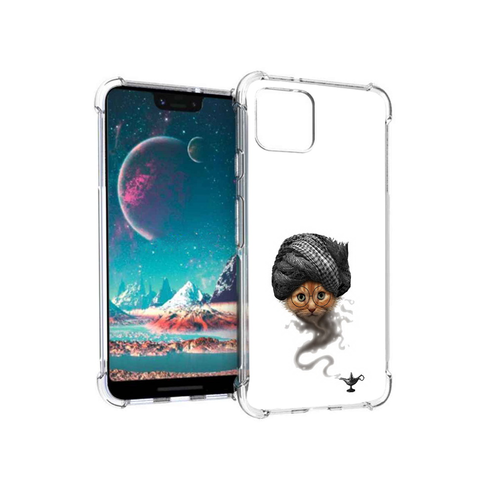 

Чехол MyPads Tocco для Google Pixel 4 кот джин, Прозрачный, Tocco