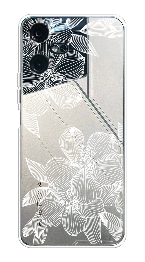 

Чехол на Tecno Pova Neo 3 "Крокус", Белый;прозрачный, 304450-1