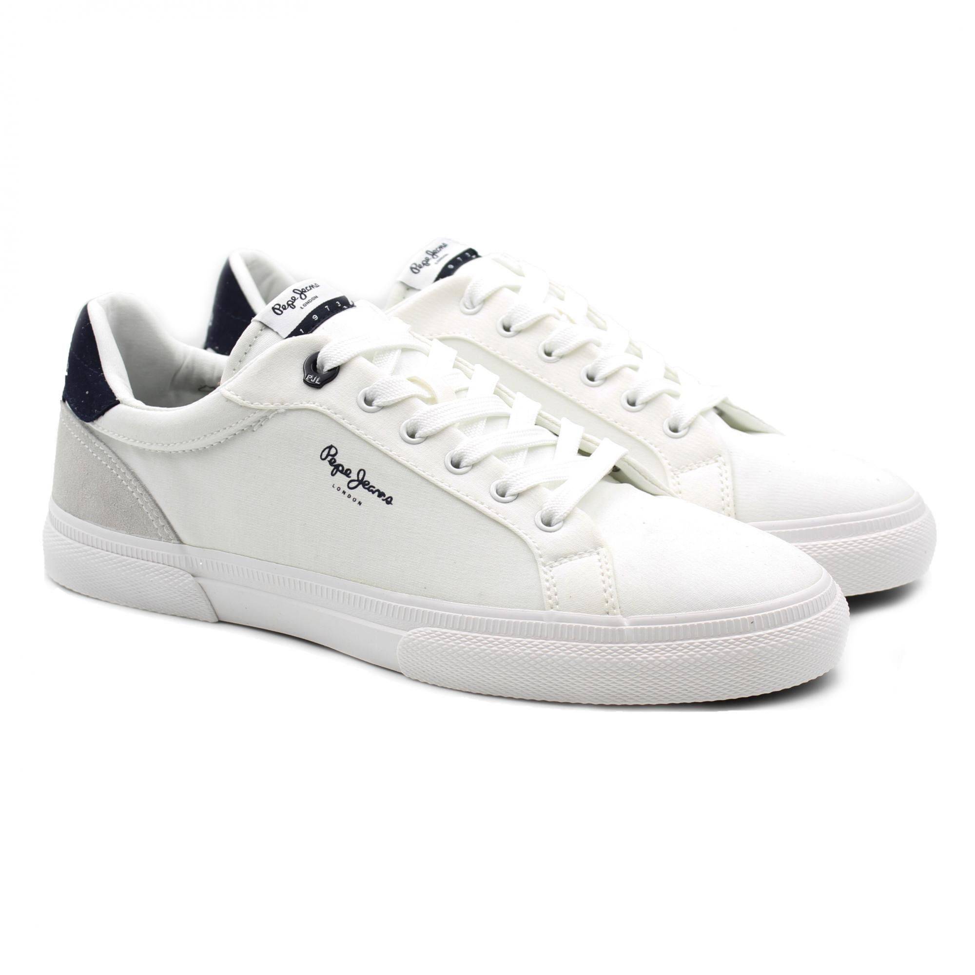 

Кеды мужские Pepe Jeans London KENTON CLASSIC TWILL PMS30699 белые 40 EU, KENTON CLASSIC TWILL PMS30699