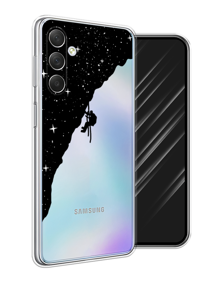 

Чехол Awog на Samsung Galaxy M54 "Скалолаз в космосе", Черный;белый;бежевый, 2108250-4