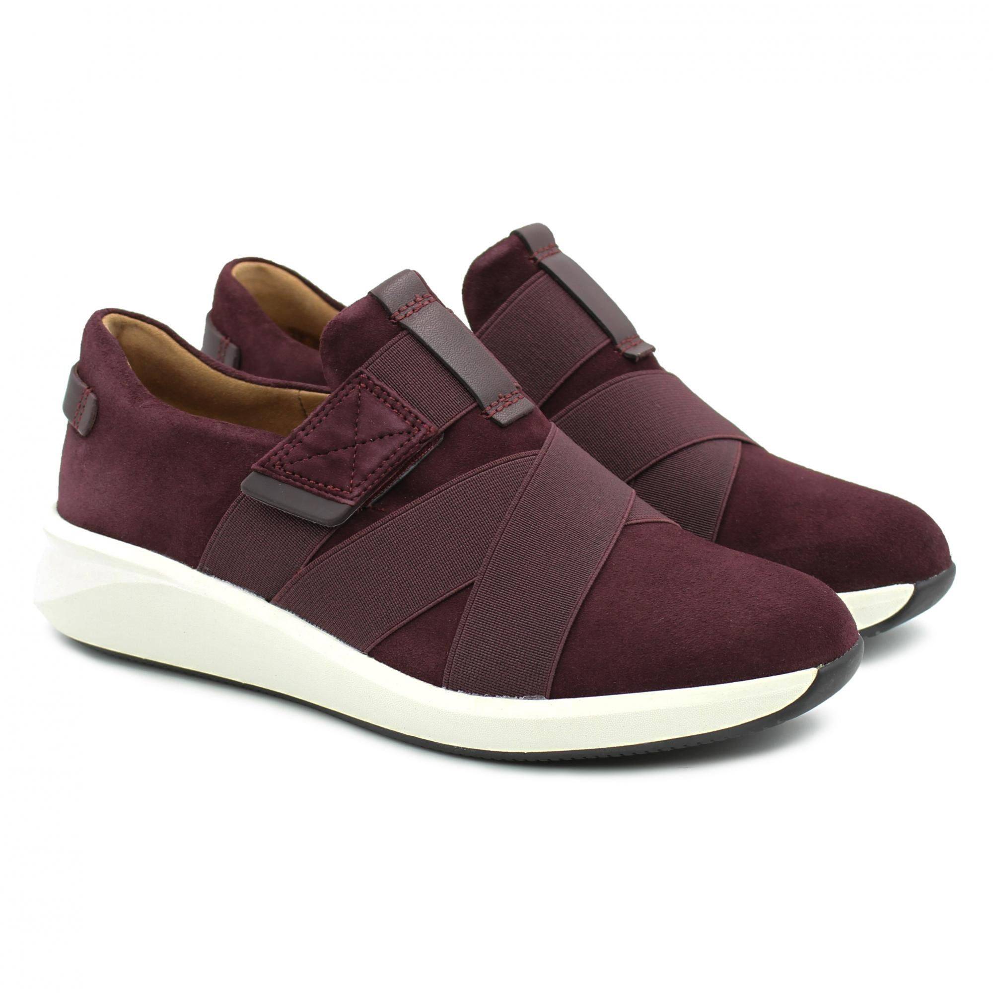

Кроссовки женские Clarks Un Rio Strap 26154561 бордовые 37 EU, Un Rio Strap 26154561