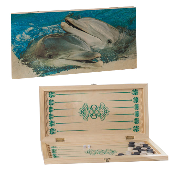 

Нарды Gamedealer средние Дельфины 480х240х40 306-18