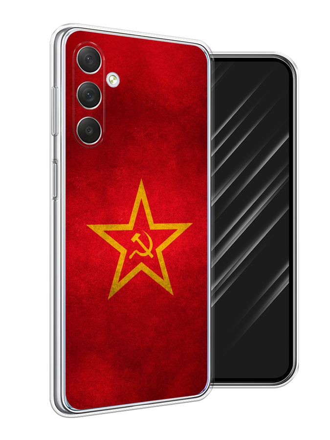 

Чехол Awog на Samsung Galaxy M54 "Красное знамя", Желтый;красный, 2108250-10