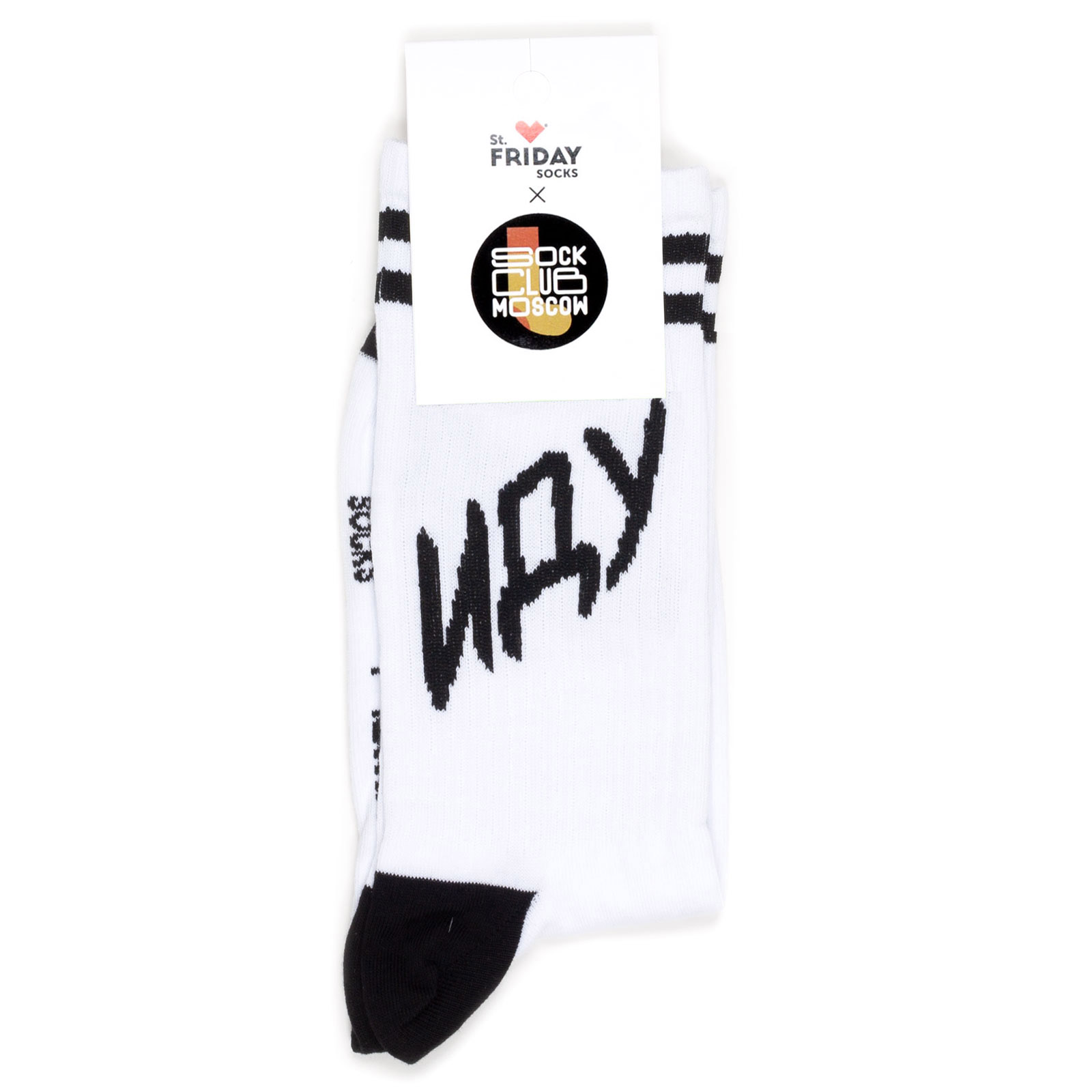 

Носки унисекс St. Friday Socks Иду шагаю белый/черный 38-41, Иду шагаю