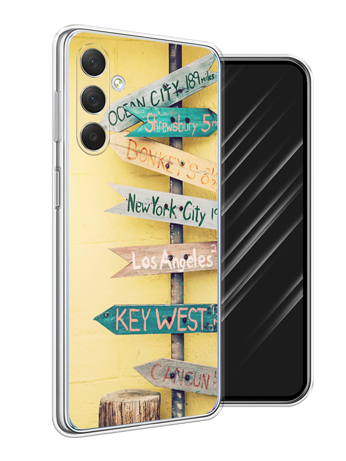 

Чехол Awog на Samsung Galaxy M54 "Нулевой километр", Желтый, 2108250-4