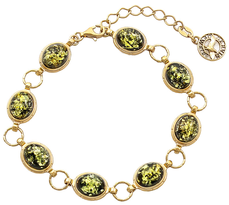 Браслет из серебра с янтарем р. 17-19 Darvin 926012046AA