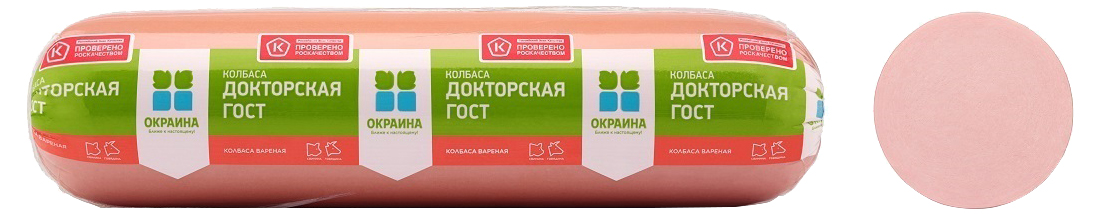 

Колбаса Окраина Докторская ГОСТ вареная в целлофане