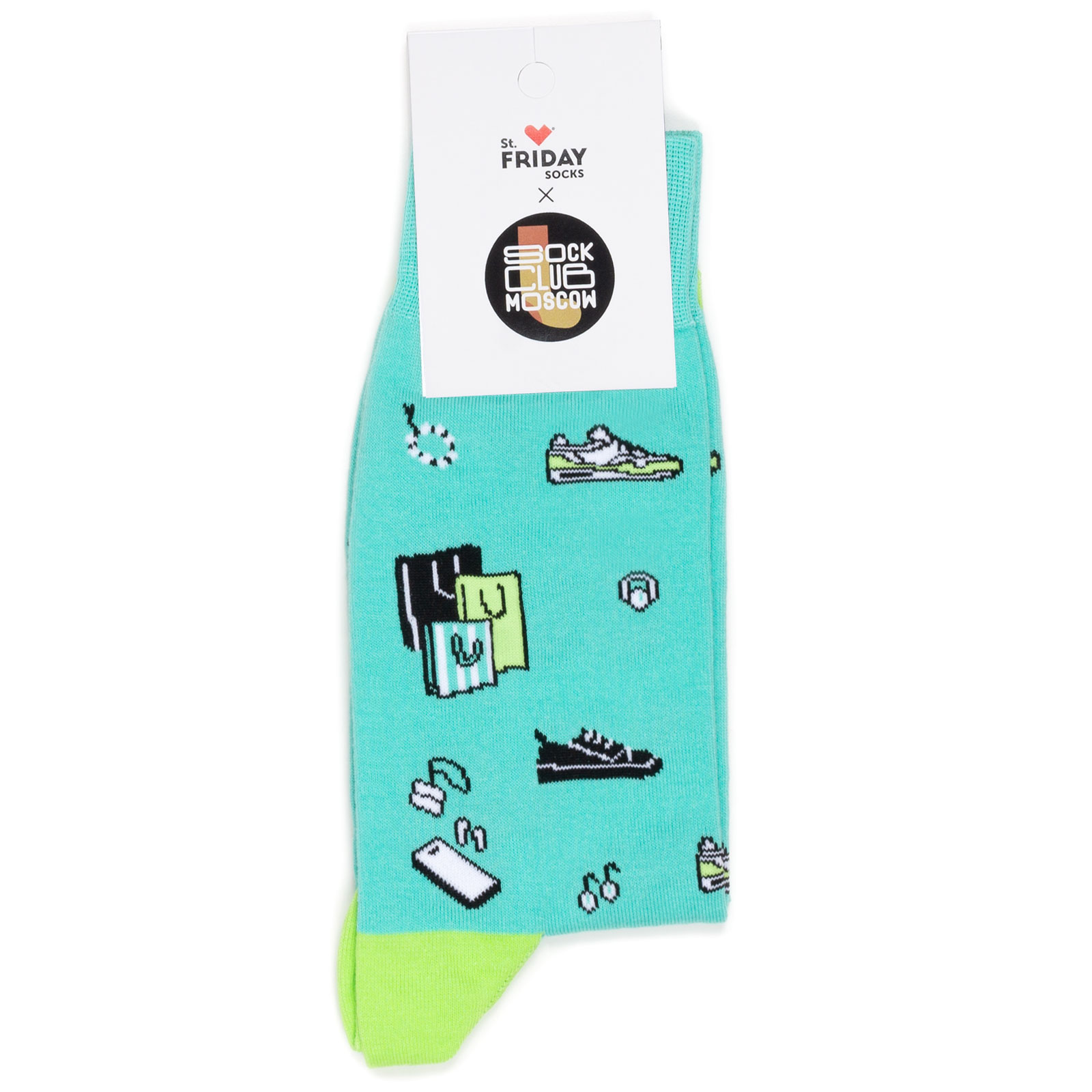 

Носки унисекс St. Friday Socks Покупки зеленый/голубой/белый -46, Покупки