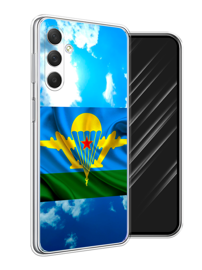 

Чехол Awog на Samsung Galaxy M54 "ВДВ флаг в небесах", Синий;зеленый;желтый, 2108250-5