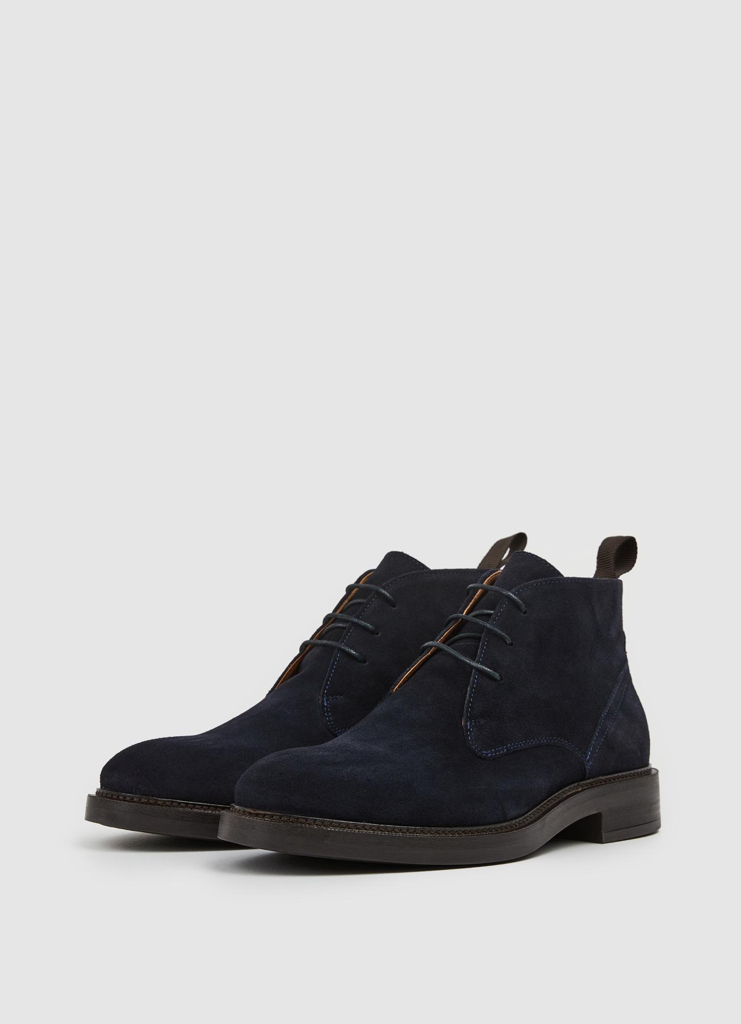 фото Ботинки мужские hackett egmont chukka hms21215 синие 44 eu