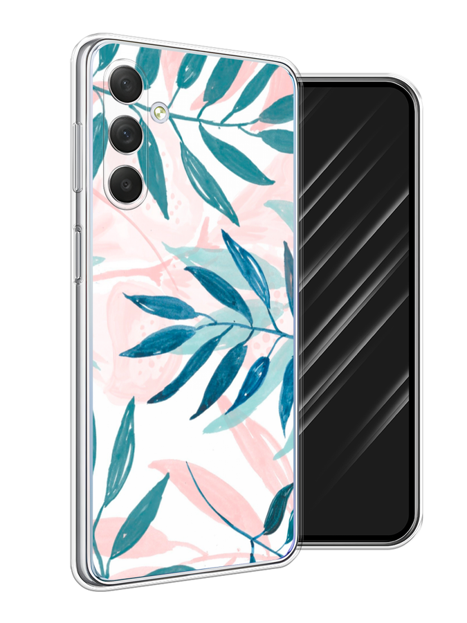 

Чехол Awog на Samsung Galaxy M54 "Акварельные веточки", Синий;зеленый;розовый, 2108250-7