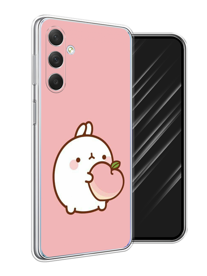 

Чехол Awog на Samsung Galaxy M54 "Кролик с персиком", Розовый;бежевый, 2108250-1