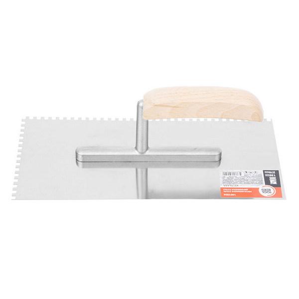 

Кельма из нержавеющей стали, зуб 4х4 13х27см Pqtools 1401004