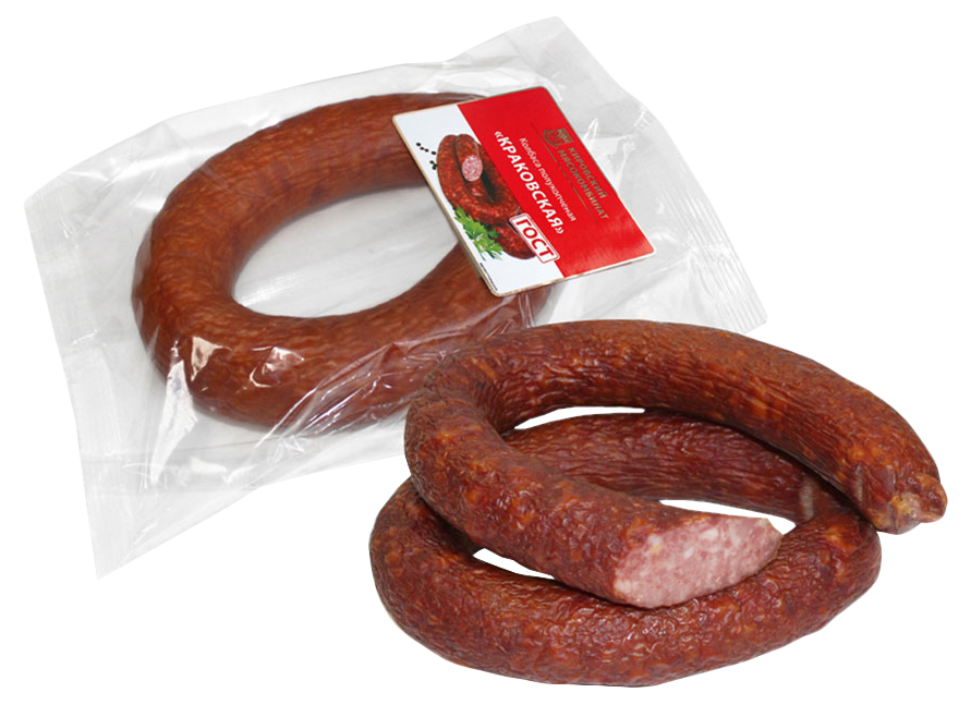 

Колбаса Кировский мясокомбинат Краковская полукопченая