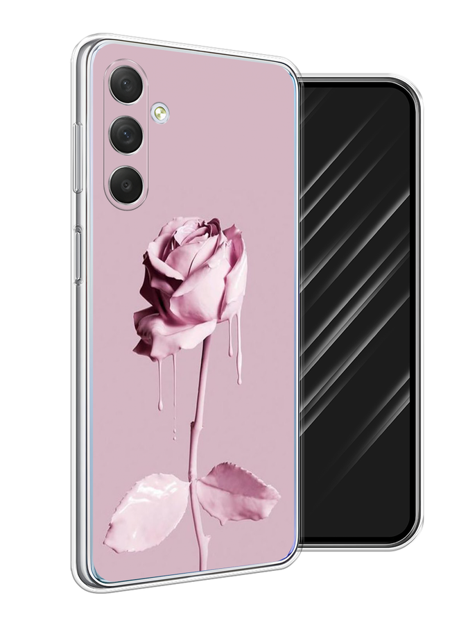 

Чехол Awog на Samsung Galaxy M54 "Роза в краске", Белый;розовый, 2108250-8