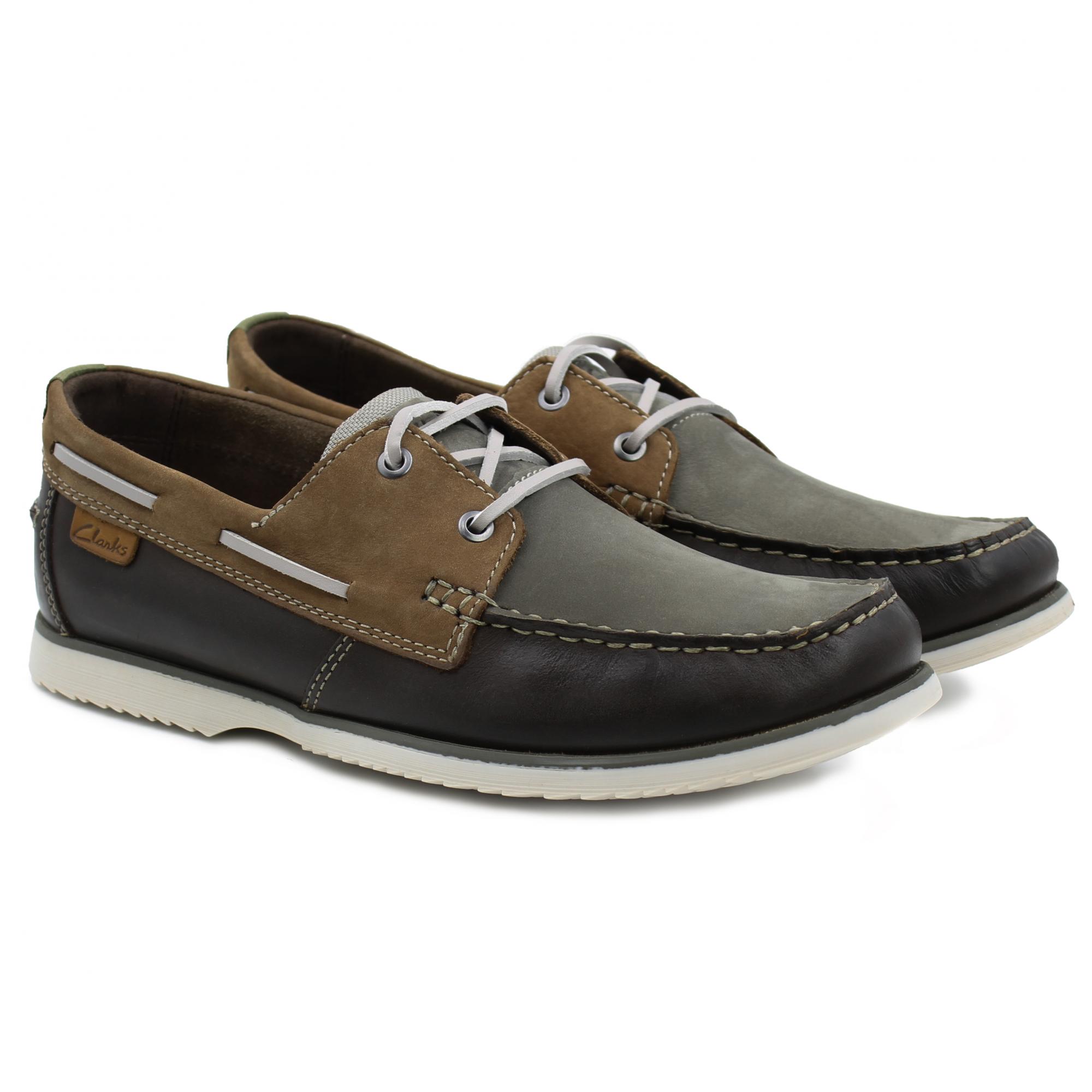 

Топсайдеры мужские Clarks Noonan Lace 26160220 коричневые 44.5 EU, Noonan Lace 26160220