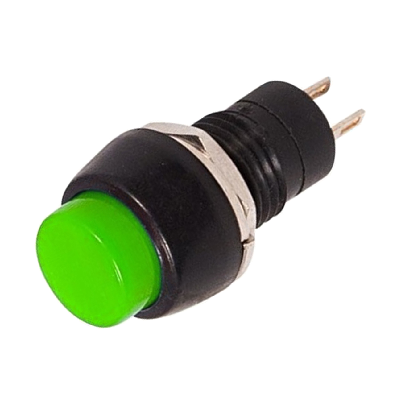 фото Выключатель-кнопка rexant micro on-off зеленая (250в 1а (2с)) (pbs-20а) {36-3073}