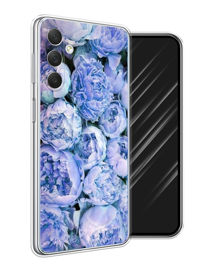 

Чехол Awog на Samsung Galaxy M54 "Пионы голубые", Голубой, 2108250-8