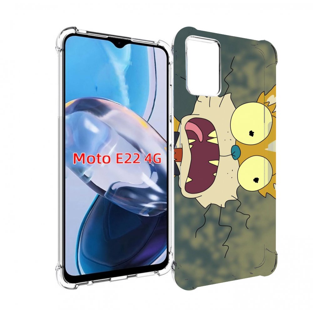 

Чехол MyPads пугливый кот для Motorola Moto E22 4G / E22i 4G, Прозрачный, Tocco