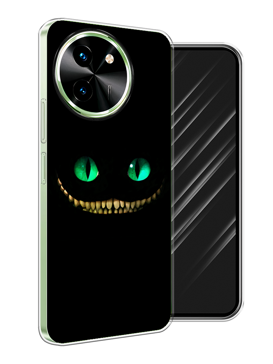 

Чехол Awog на Vivo T3x/Y38 5G "Зеленоглазый чеширский кот", Черный, 2610750-1
