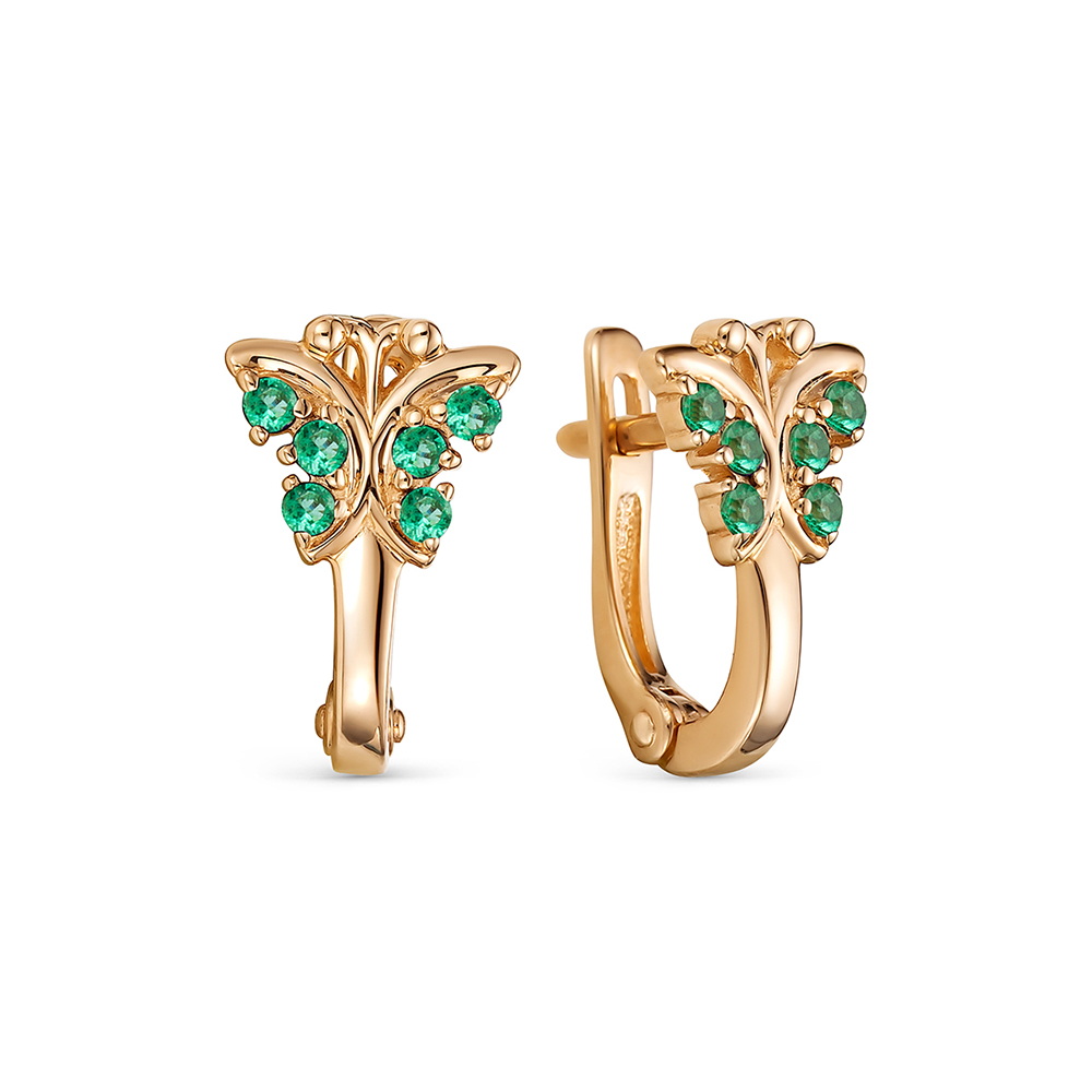 

Серьги из золота Vesna jewelry 22269-150-11-00, изумруд, 22269-150-11-00