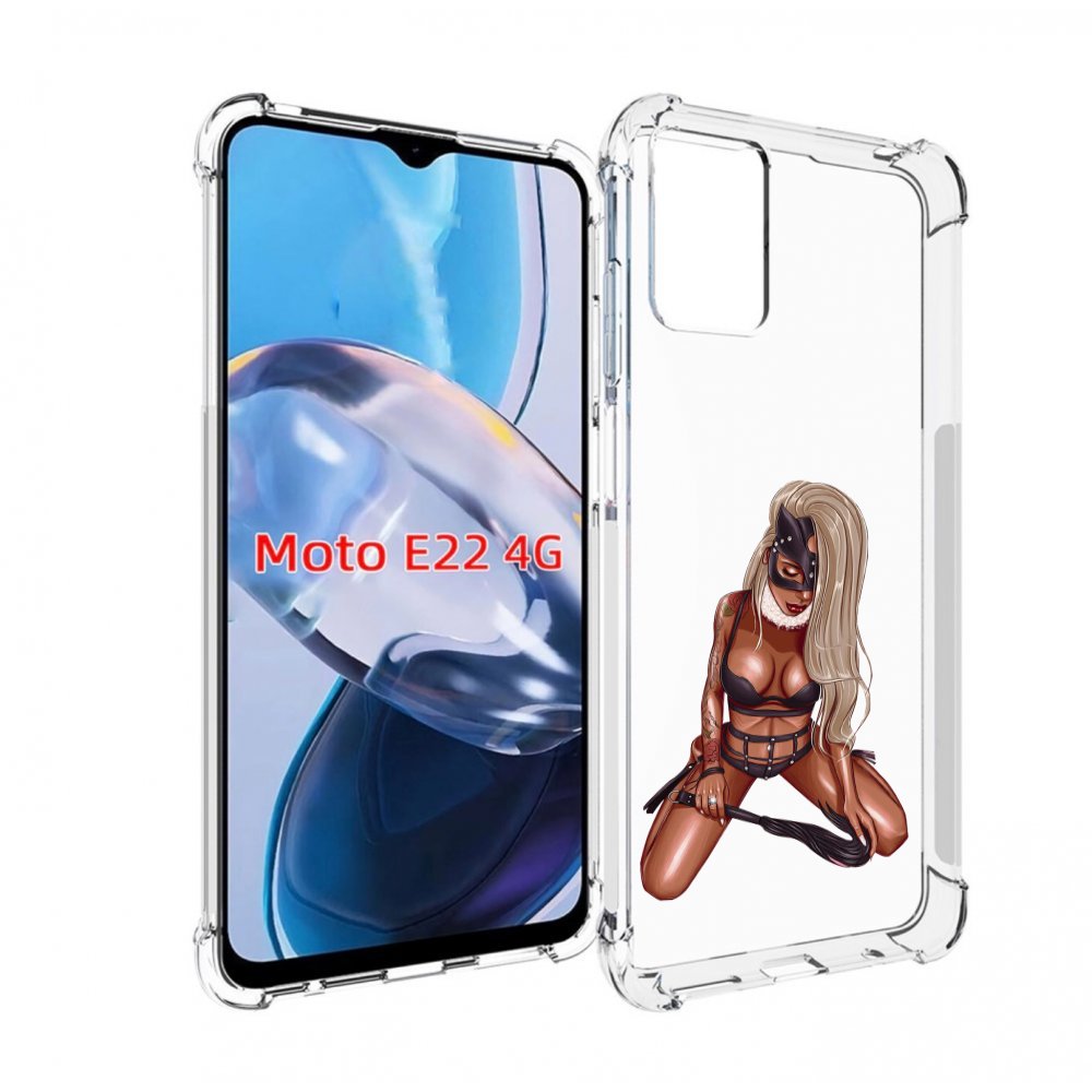 

Чехол MyPads плохая-девушка женский для Motorola Moto E22 4G / E22i 4G, Прозрачный, Tocco