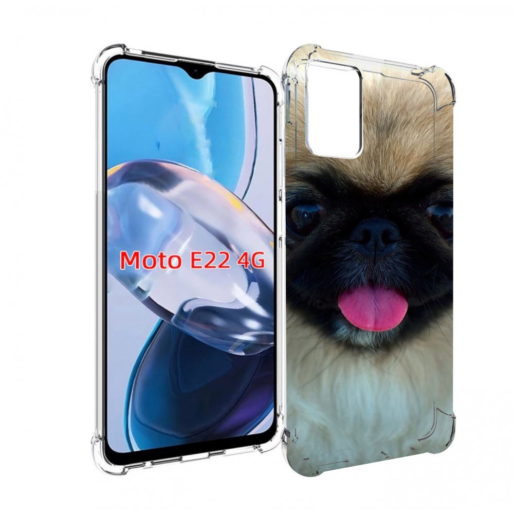 

Чехол MyPads пекинез для Motorola Moto E22 4G / E22i 4G, Прозрачный, Tocco