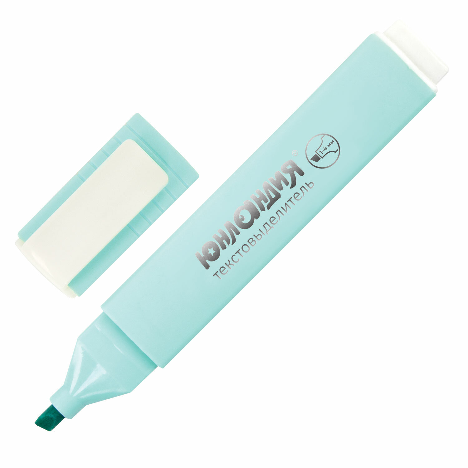 

Текстовыделитель Юнландия Colorstar Pastel, линия 1-4 мм, бирюзовый, Зеленый