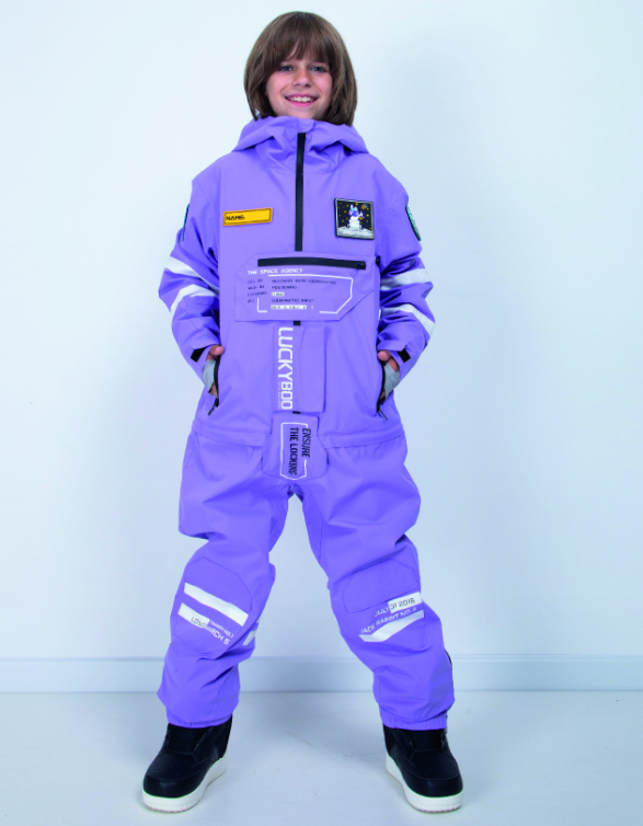 Комбинезон детский Luckyboo ASTRONAUT series BLUEYS, Фиолетовый, 146