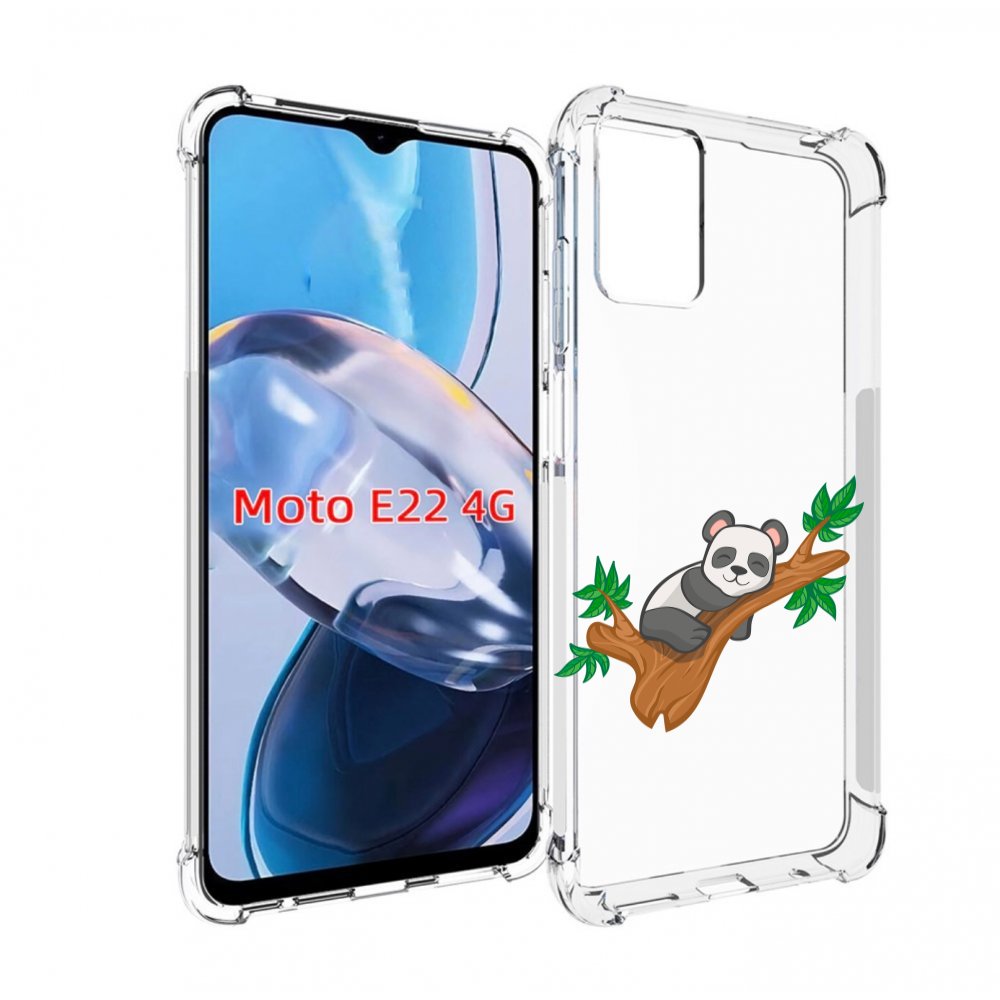 

Чехол MyPads панда-на-деревце для Motorola Moto E22 4G / E22i 4G, Прозрачный, Tocco