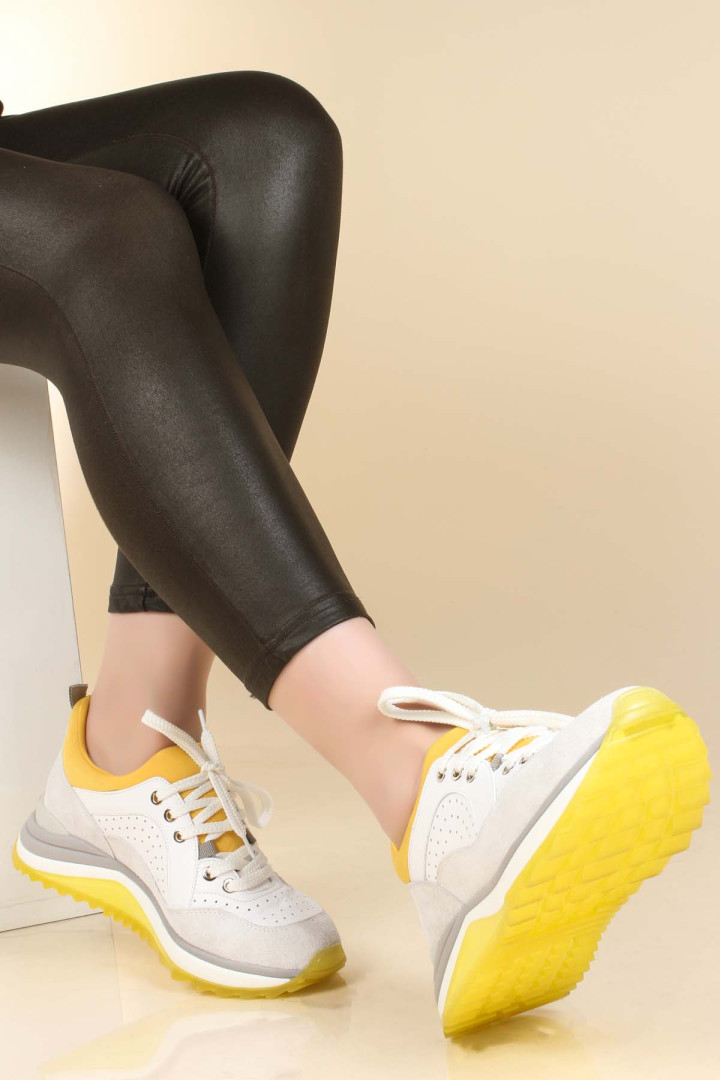 

Кроссовки женские FAST STEP 009ZA653 бежевые 40 (доставка из-за рубежа), 009ZA653